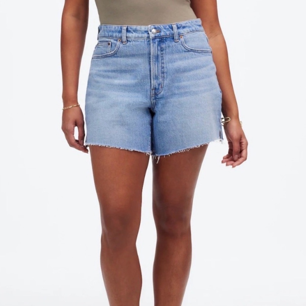 Madewell Curvy High-Rise Denim Shorts